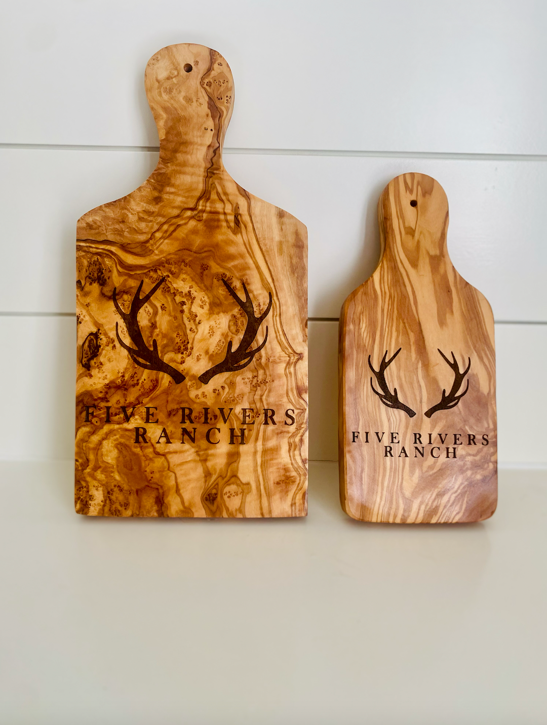 Olive Wood Cutting Board Set